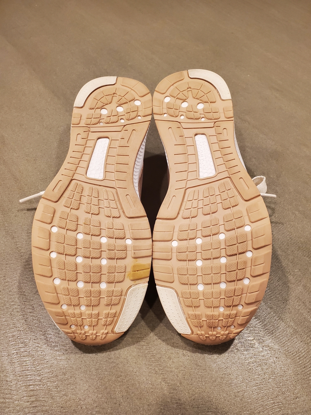 adidas Bounce Women's Light Pink Tan Lace-Up Sneakers - Picture 8 of 10